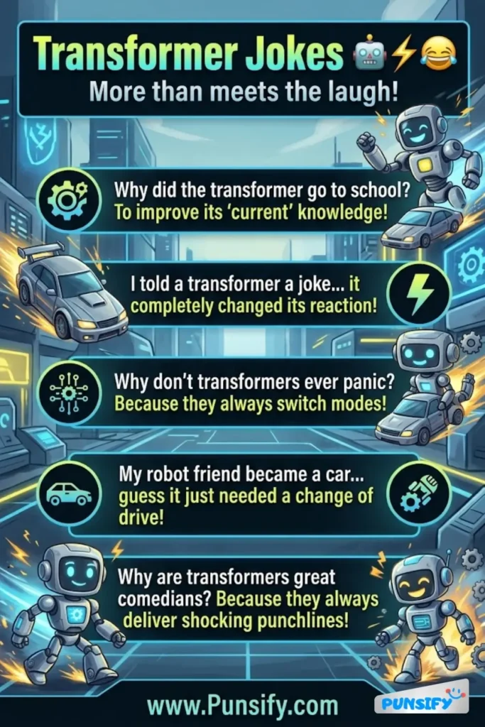187+ Hilarious Transformer Jokes and Puns That Will Transform Your Day into Laughter