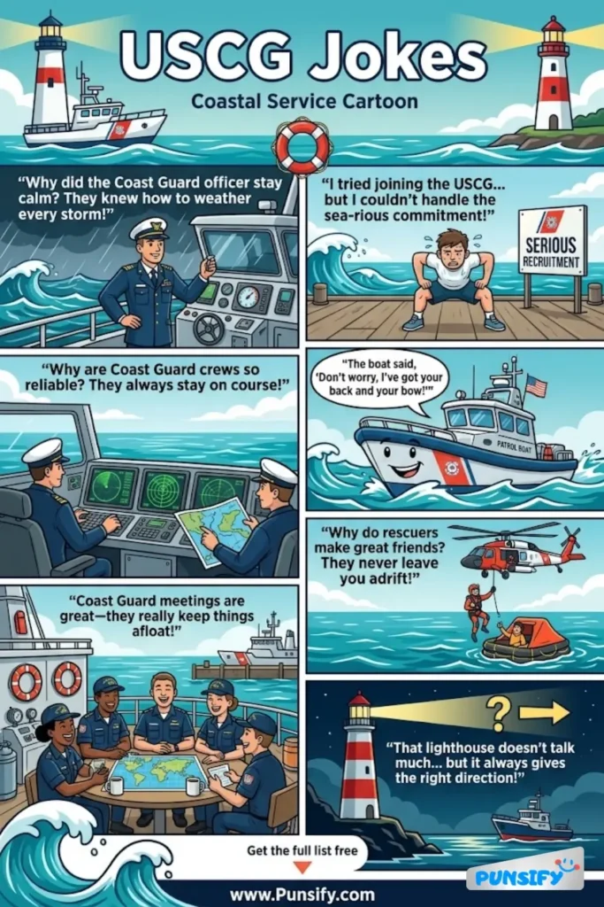 185+ Hilarious USCG Jokes & Puns to Keep You Smiling on the Water