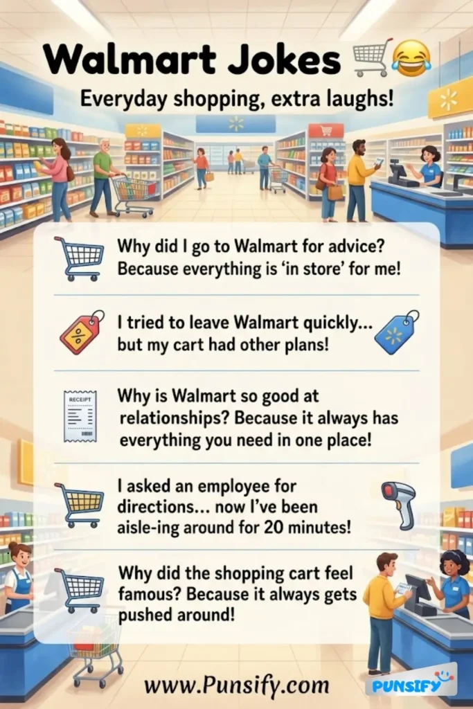 175+ Hilarious Walmart Jokes and Puns That Will Make You Laugh Out Loud Today