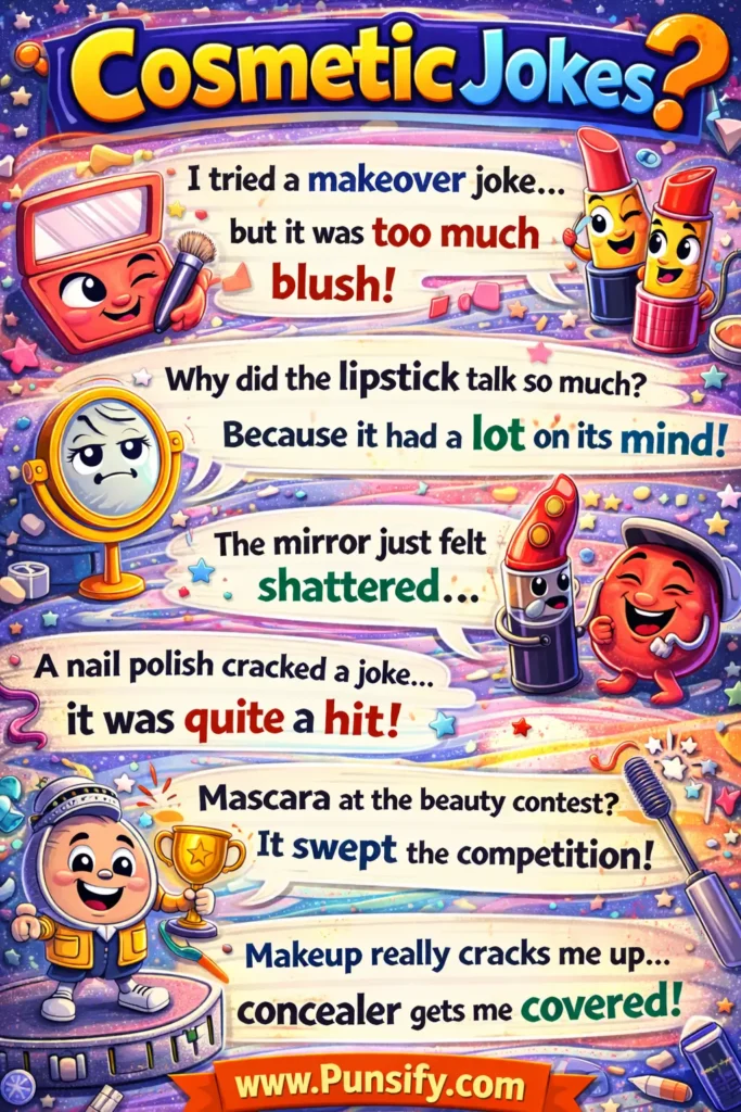 173+ Hilarious Cosmetic Jokes to Brighten Your Beauty Routine Today