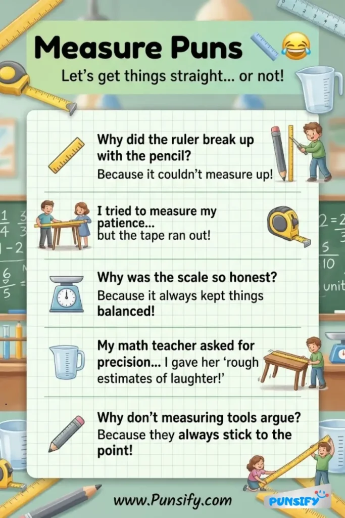 167+ Hilarious Measure Puns and Jokes That Will Make You Laugh and Measure Twice