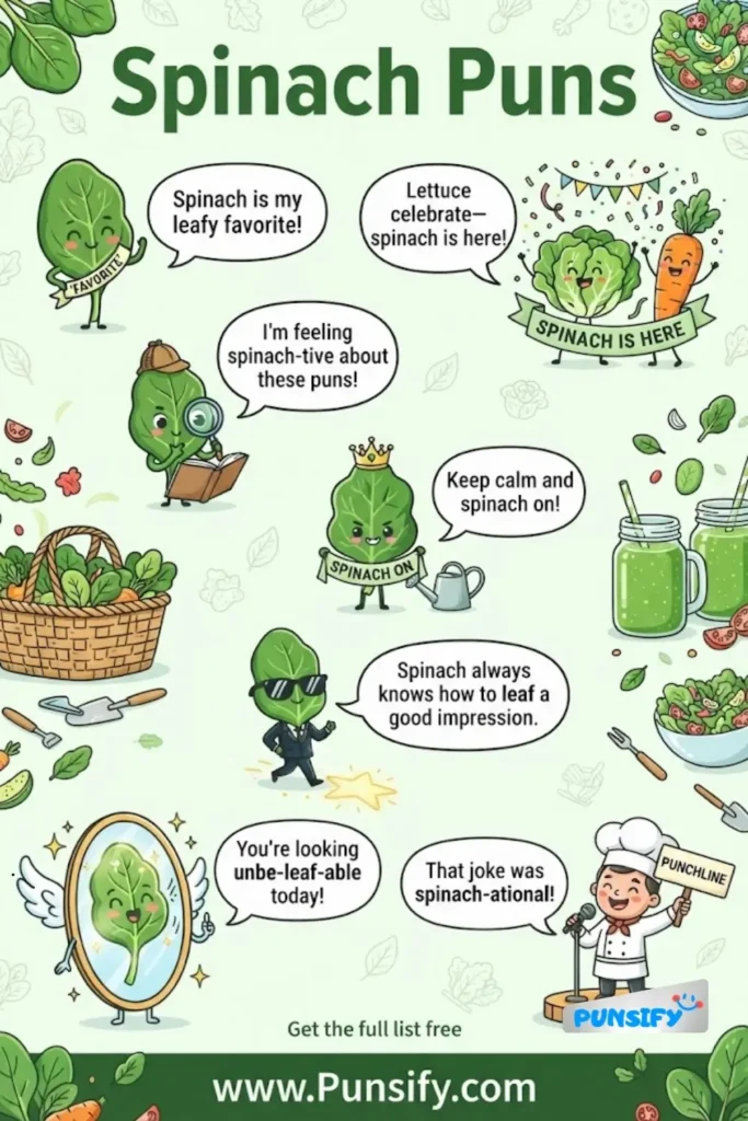 175+ Spinach Puns That Will Leaf You Laughing Out Loud