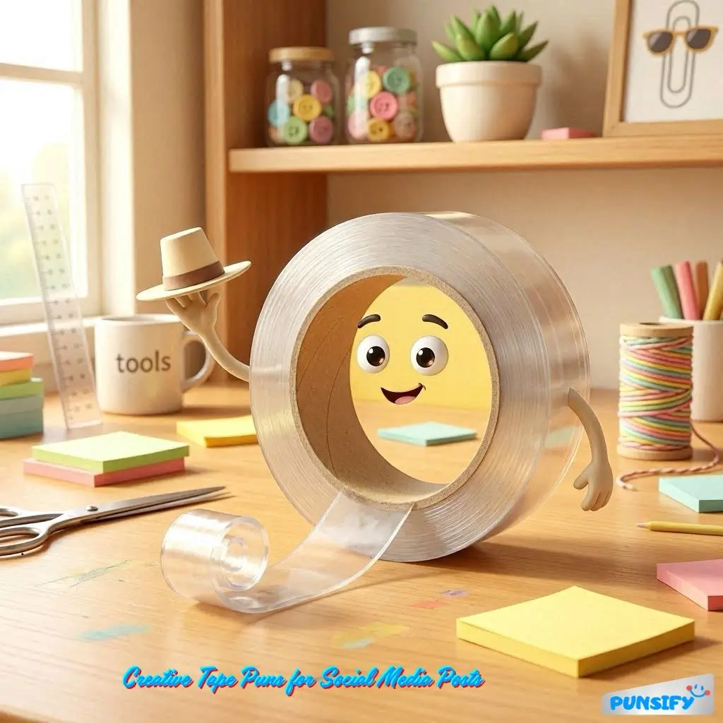 167+ Hilarious Tape Puns & Jokes That Stick with You for Endless Laughs