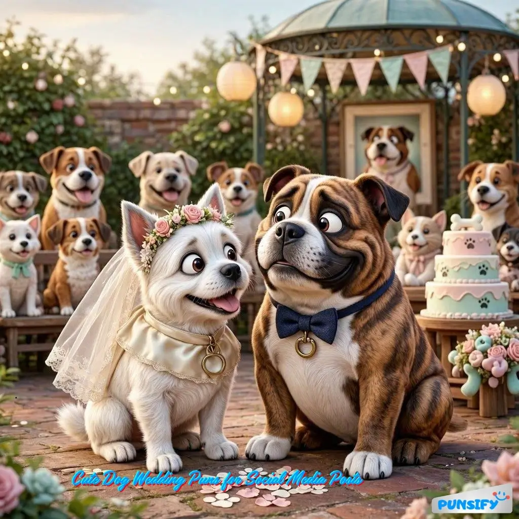 185+ Dog Wedding Puns for a Pawsitively Fun Celebration in 2026