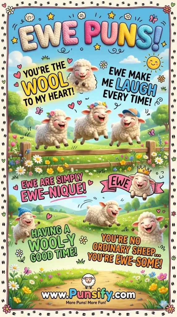 183+ Hilarious Ewe Puns That Will Make You Laugh Out Loud Today