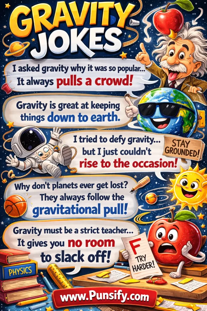 197+ Hilarious Gravity Jokes and Puns That Will Leave You Falling for Laughter