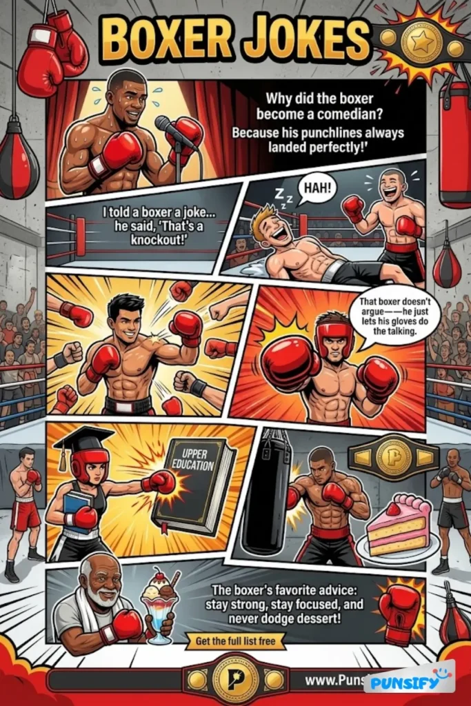169+ Hilarious Boxer Jokes & Puns That Will Knock You Out with Laughter
