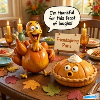 185+ Hilarious Friendsgiving Puns for a Feast of Fun and Laughter