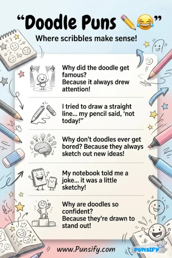 157+ Hilarious Doodle Puns and Jokes to Brighten Your Day with Fun and Laughter