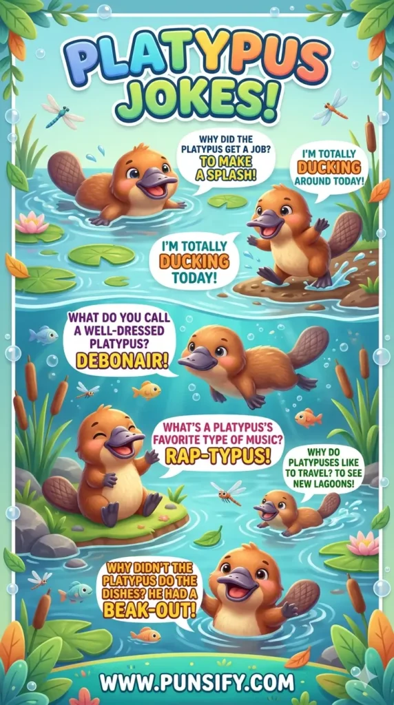 157+ Hilarious Platypus Jokes That Will Make You Smile and Laugh Out Loud