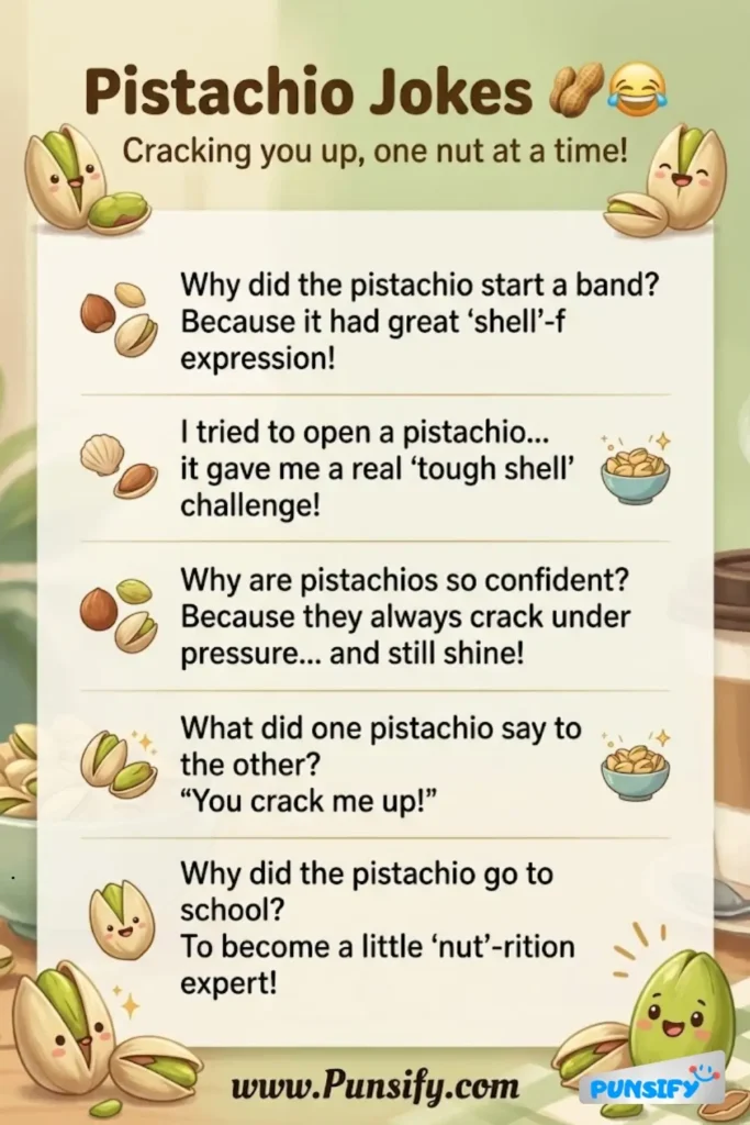 175+ Hilarious Pistachio Jokes and Puns to Crack You Up and Brighten Your Day