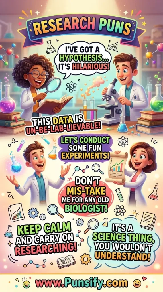 185+ Hilarious Research Puns That Will Make You Laugh and Learn