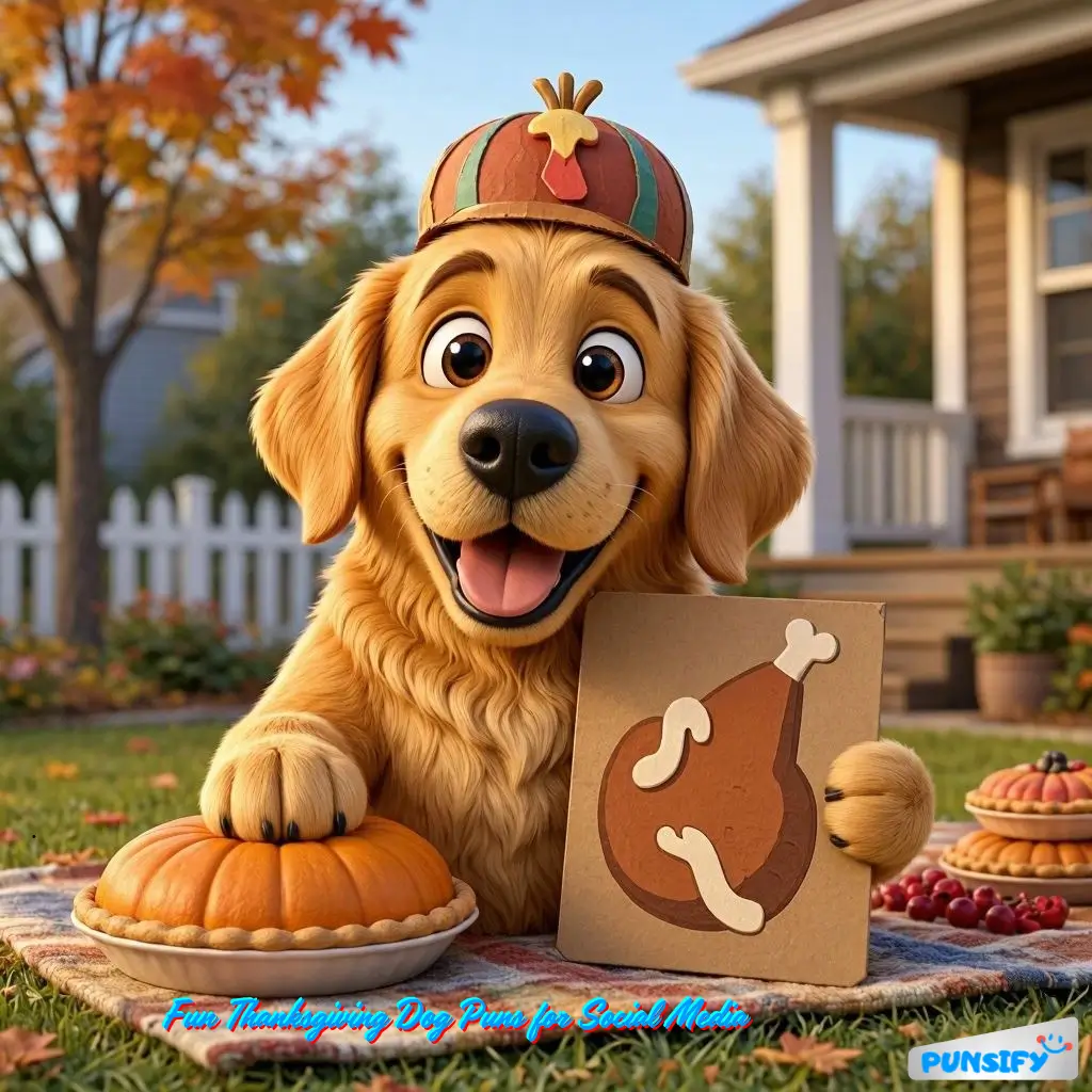 169+ Hilarious Thanksgiving Dog Puns to Make Your Holiday Paw-sitively Fun