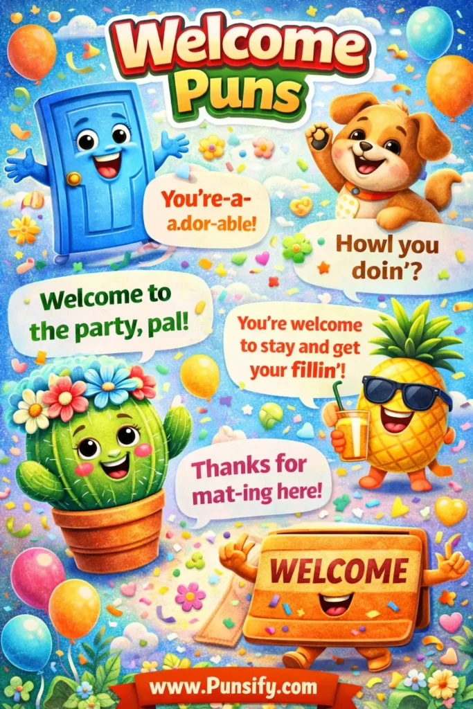 173+ Hilarious Welcome Puns That Will Brighten Your Day Instantly