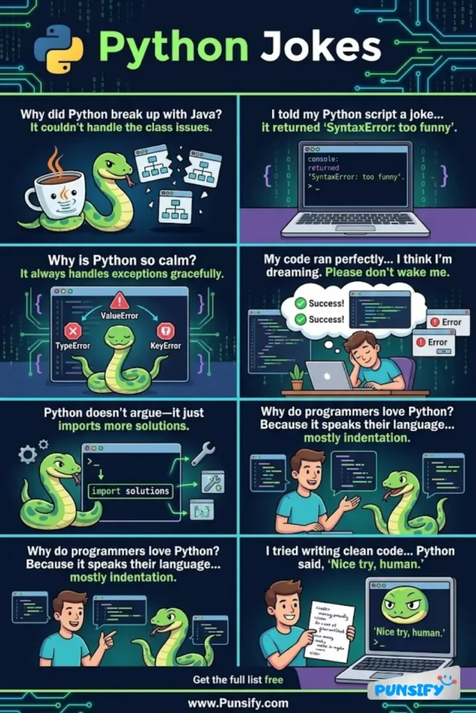 179+ Hilarious Python Jokes Jokes for Family-Friendly Fun and Coding Laughter