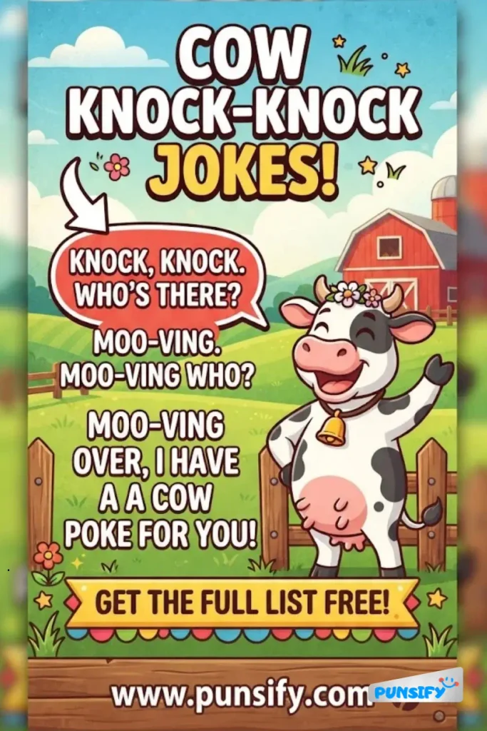 195+ Hilarious Cow Knock Knock Jokes That Will Moo You Over with Laughter