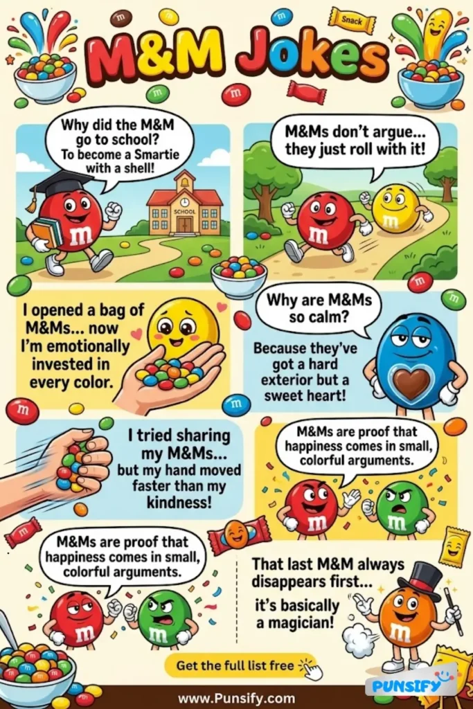 175+ Hilarious M&M Jokes & Puns to Sweeten Your Day with Laughter and Fun