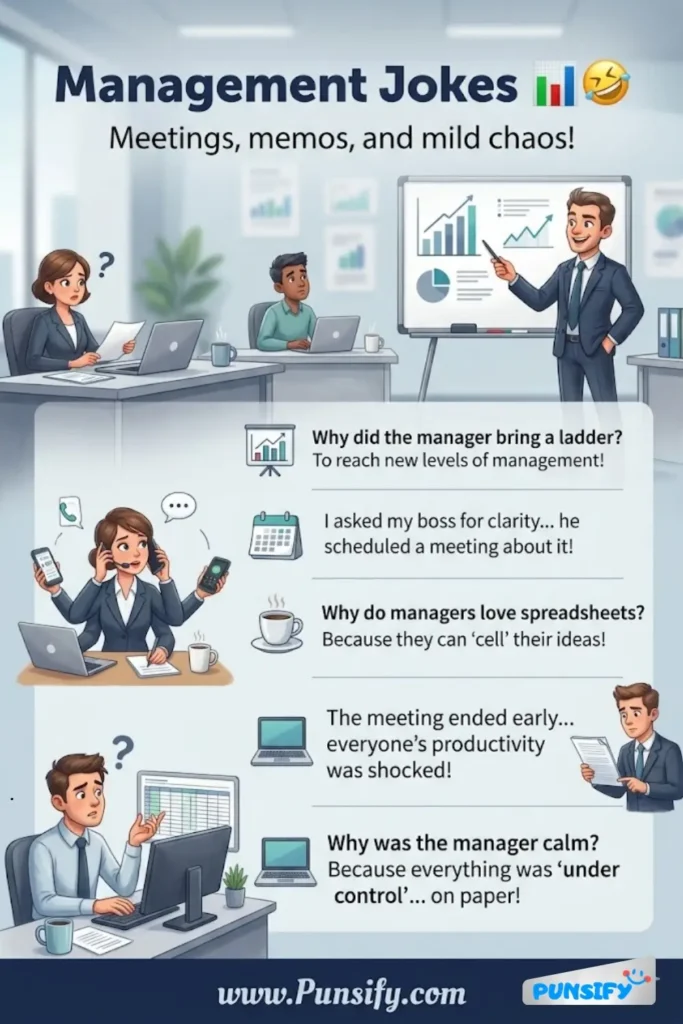 169+ Hilarious Management Jokes and Puns to Boost Team Spirit and Laughter