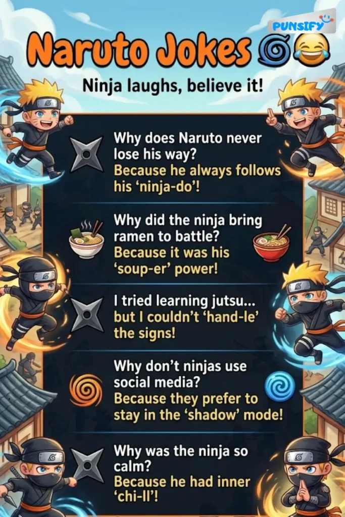 189+ Hilarious Naruto Jokes That Will Make You Laugh Like a Ninja