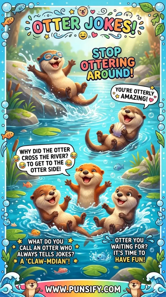 157+ Hilarious Otter Jokes That Will Make You Smile and Laugh Out Loud