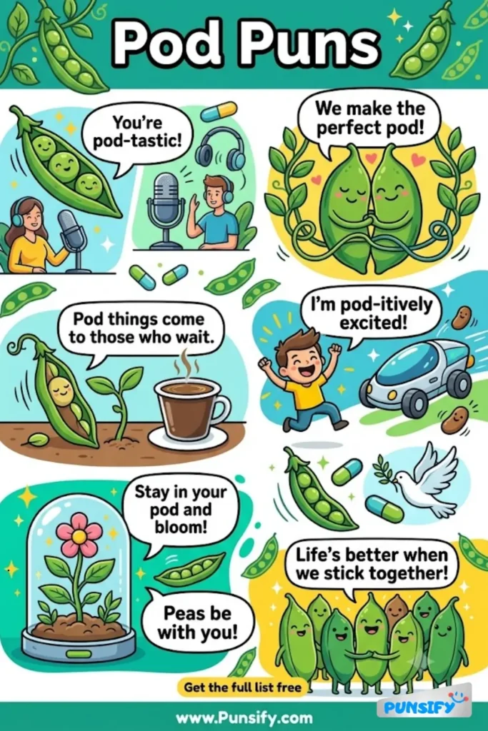 159+ Hilarious Pod Puns & Jokes to Brighten Your Day and Spark Joy
