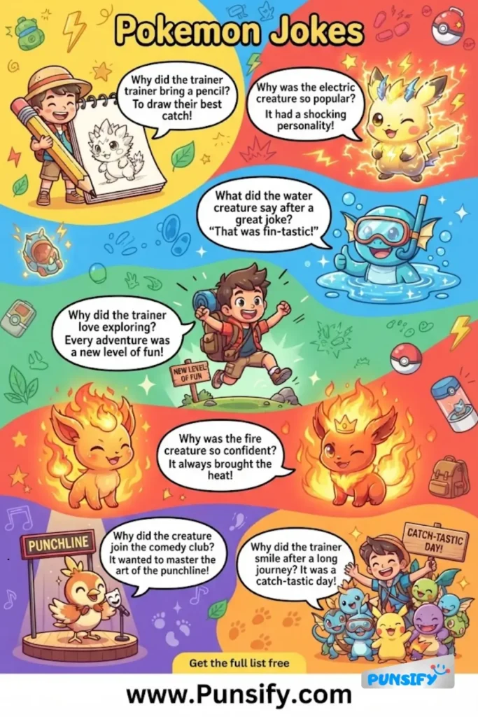 169+ Best Pokemon Jokes That Will Make You Giggle and Smile in 2026