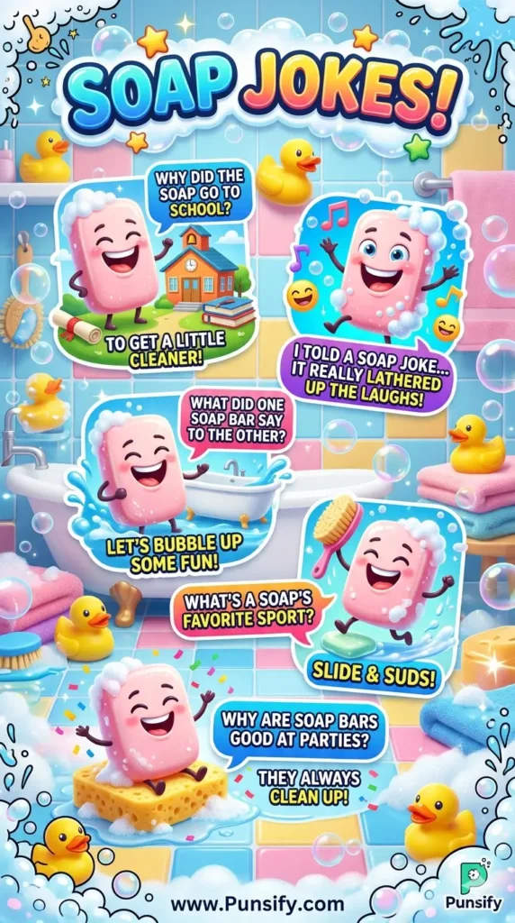 169+ Hilarious Soap Jokes That Will Clean Up Your Comedy Routine