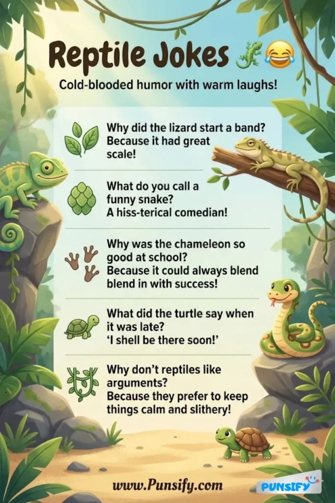 175+ Hilarious Reptile Jokes That Will Make You Scale with Laughter