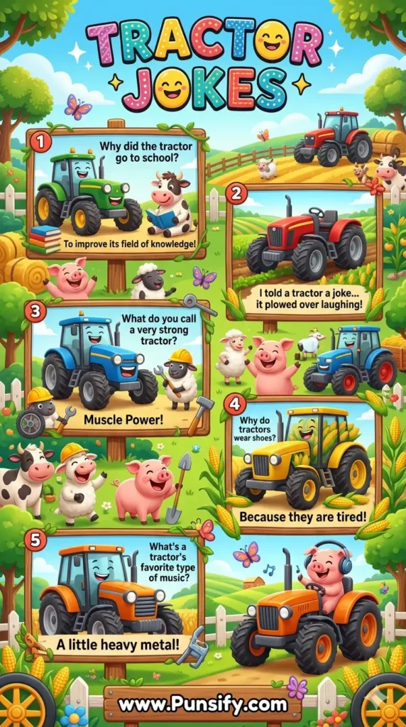 189+ Hilarious Tractor Jokes to Plow Through for Family Fun and Laughter