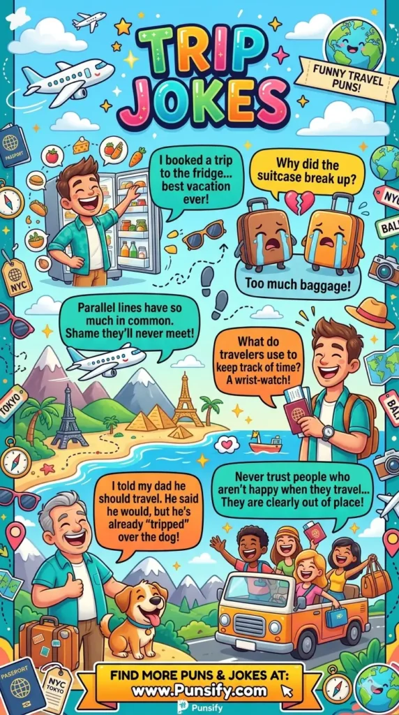 185+ Hilarious Trip Jokes to Make Your Adventures Unforgettable and Fun