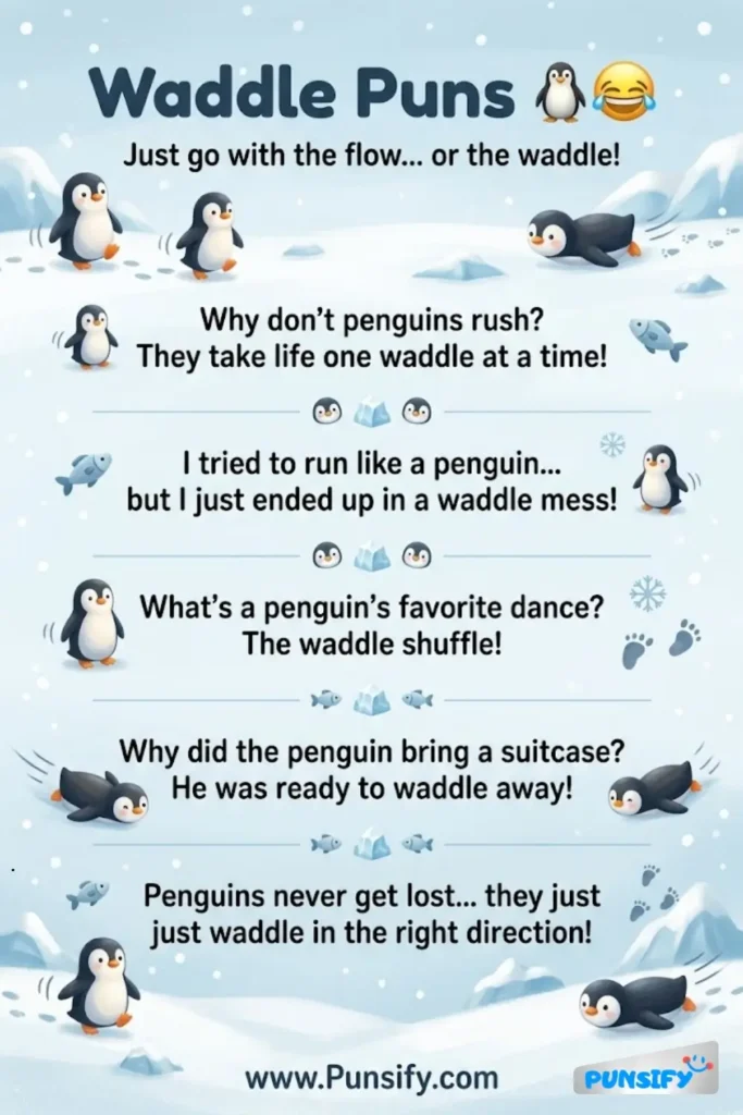 175+ Hilarious Waddle Puns and Jokes to Make You Chuckle and Waddle with Joy
