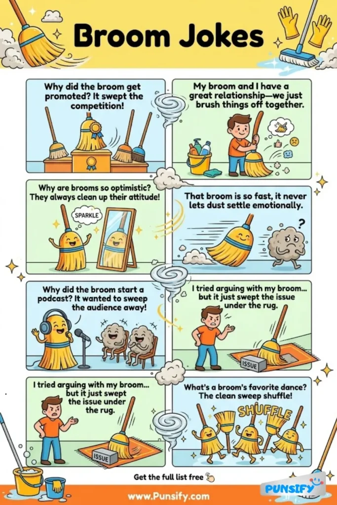 159+ Hilarious Broom Jokes That Will Sweep You Off Your Feet With Laughter