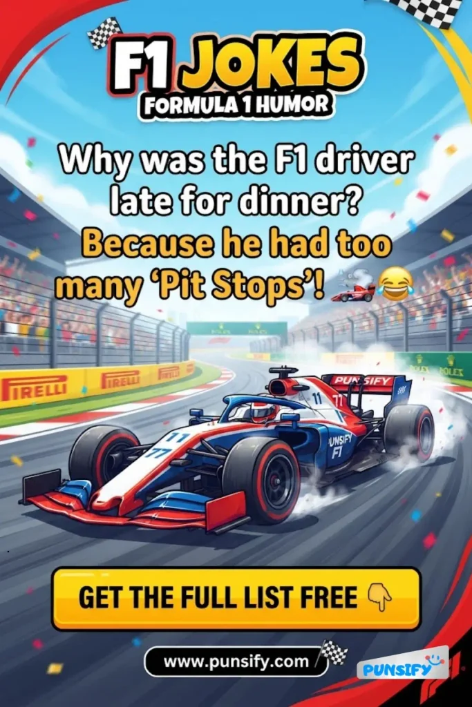 163+ Turbocharged F1 Jokes and Puns That Will Rev Up Your Laughter!