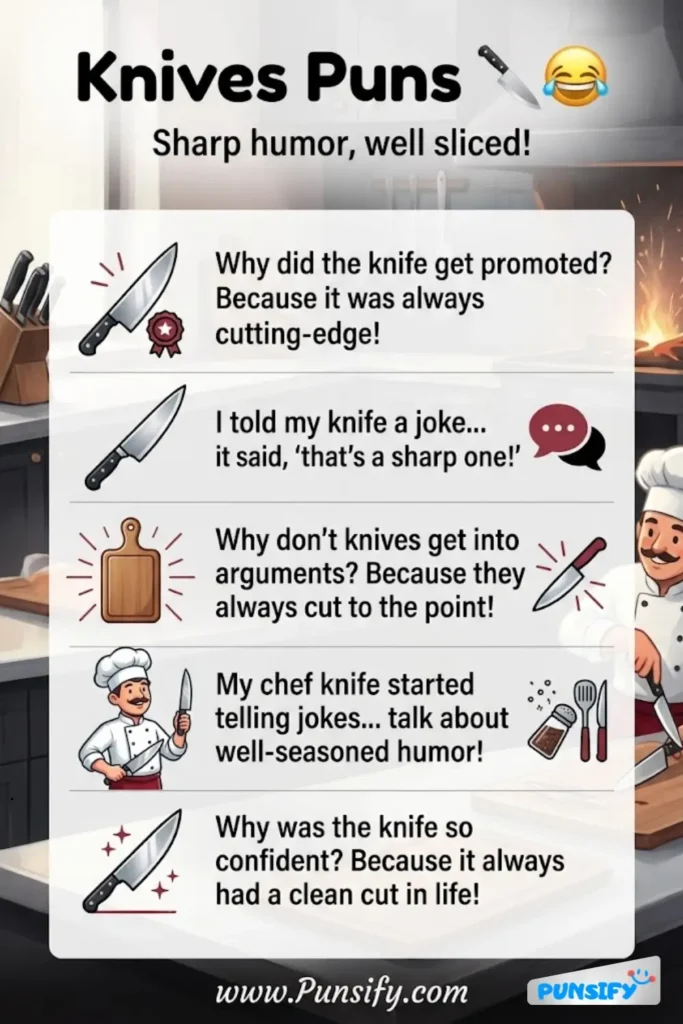 153+ Hilarious Knives Puns and Jokes That Will Slice Through Your Boredom Today