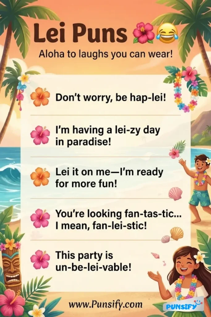 175+ Hilarious Lei Puns and Jokes to Brighten Your Day with Tropical Humor
