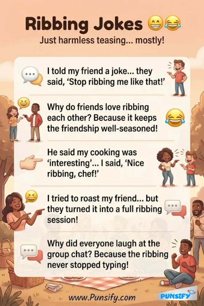 179+ Hilarious Ribbing Jokes and Puns to Tickle Your Funny Bone and Spark Laughter