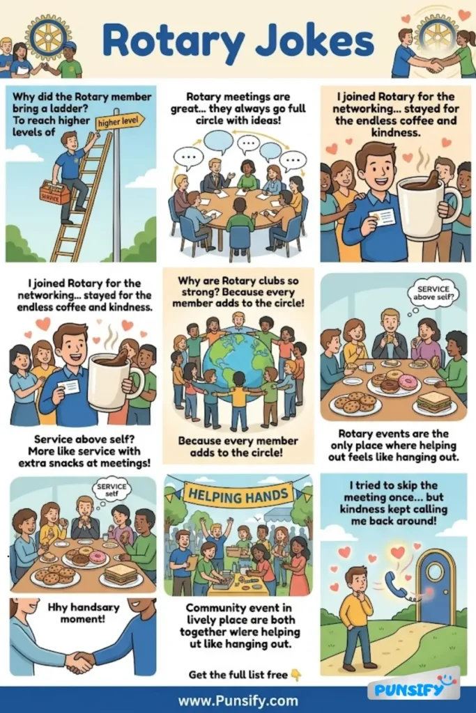 195+ Hilarious Rotary Jokes & Puns to Brighten Your Day with Laughter and Fun