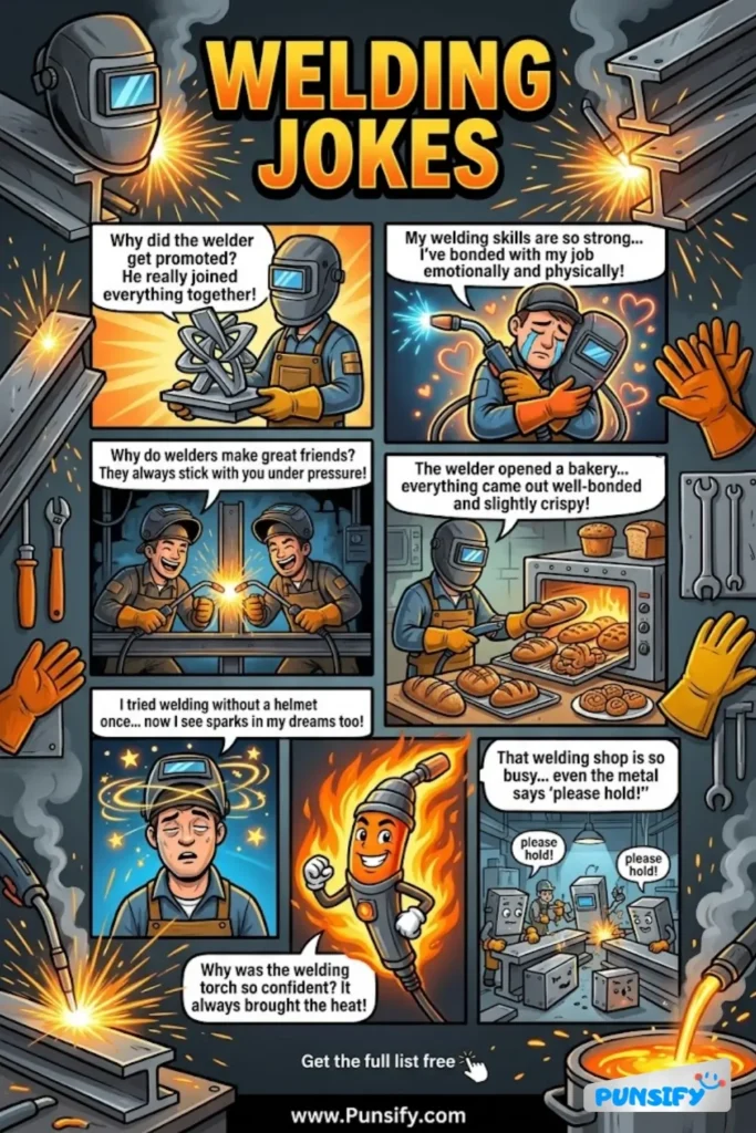 185+ Hilarious Welding Jokes & Puns to Ignite Laughter and Spark Joy
