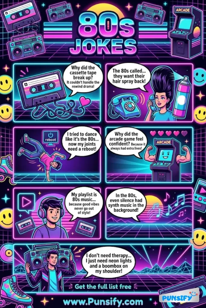 153+ Hilarious 80s Jokes That Will Have You Laughing Like It&rsquo;s 1985!