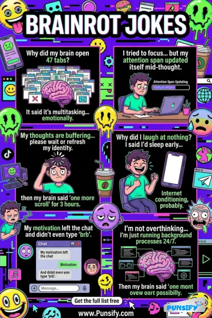 175+ Hilarious Brainrot Jokes & Puns That Will Have You Laughing Your Socks Off
