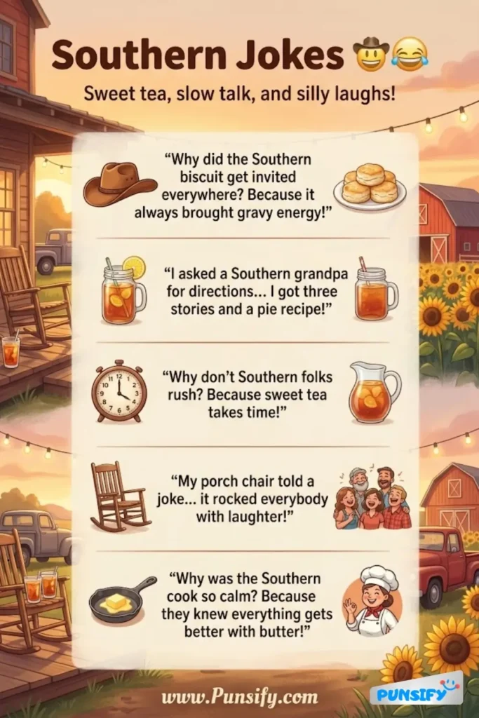 Laughter's a Peach with 139+ Southern Jokes and Puns to Tickle Your Funny Bone!