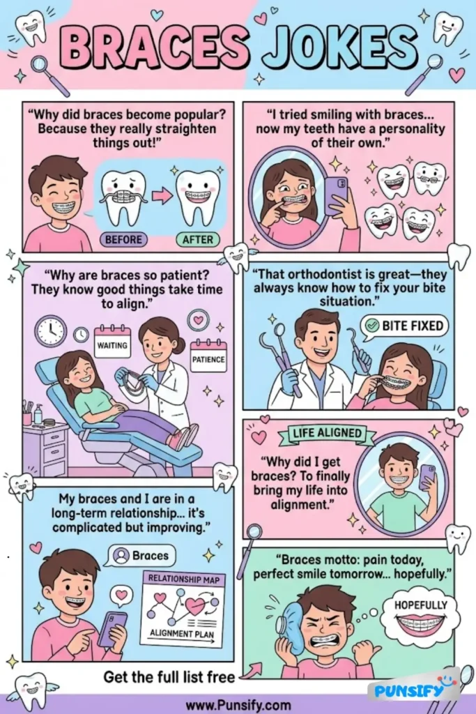 189+ Hilarious Braces Jokes & Puns That'll Have You Grinning Ear to Ear!