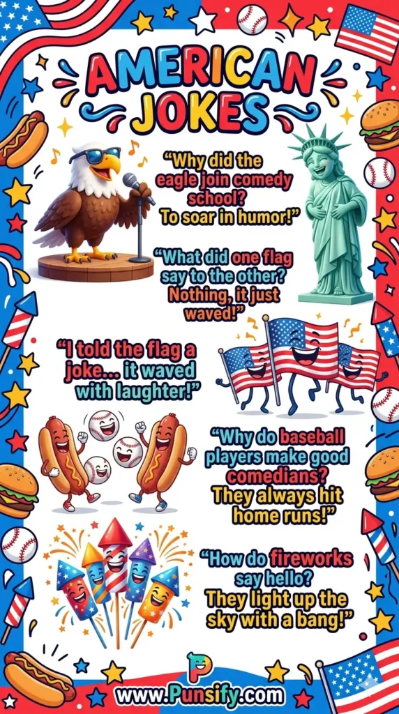 165+ Hilariously Crafty American Jokes and Puns to Make You Chuckle!