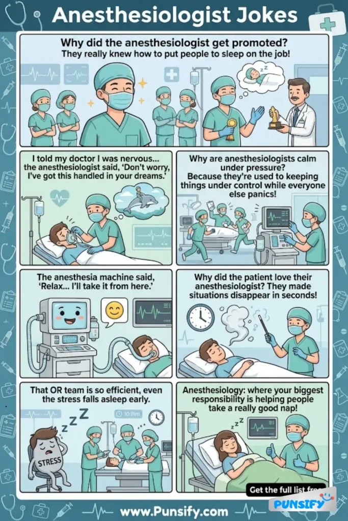 195+ Hilarious Anesthesiologist Jokes & Puns to Put You Under Laughter's Spell