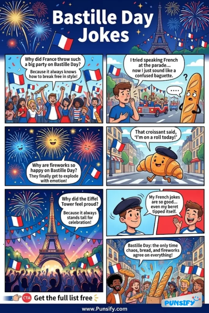 163+ Hilarious Bastille Day Jokes & Puns That Will Make You Laugh Out Loud and Vive La Giggle!