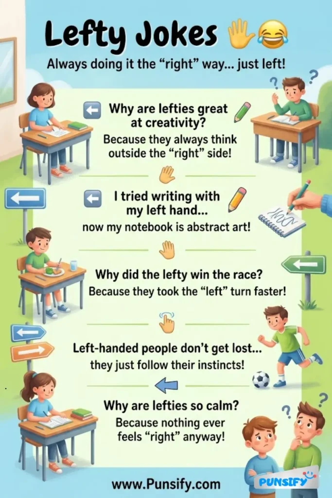 175+ Hilarious Lefty Jokes and Puns That Will Make Everyone Laugh Out Loud