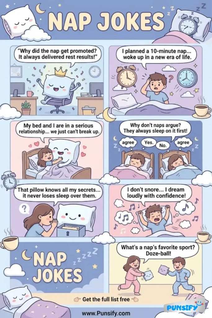 153+ Hilarious Nap Jokes & Puns to Make You Smile and Snooze Happily