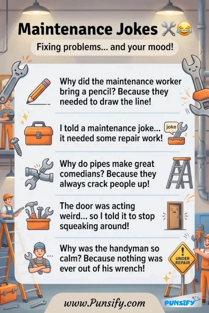 193+ Hilarious Maintenance Jokes and Puns to Keep You Laughing While Fixing