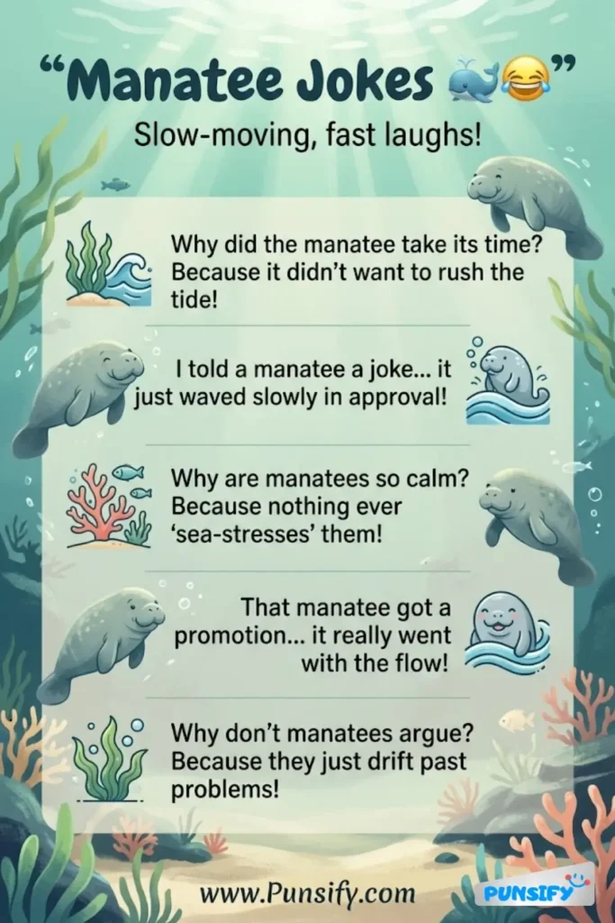 153+ Hilarious Manatee Jokes and Puns That Will Make You Smile and Laugh Out Loud