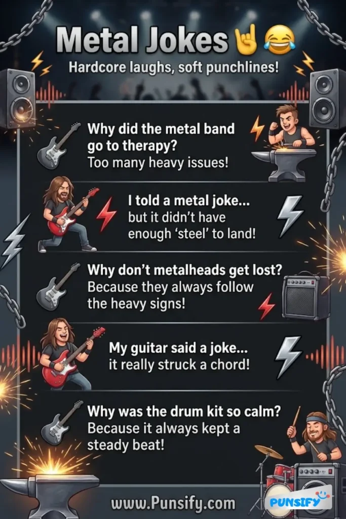 157+ Hilarious Metal Jokes to Rock Your World and Make You Laugh
